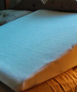 InteVision Extra Large Foam Bed Wedge Pillow (33" x 30.5" x 7.5") & Headrest Pillow in ONE Package - 2" Memory Foam Top - Helps Relief for Acid Reflux, Post Surgery, Snoring, and Back Pain 20 715nuoKOGL