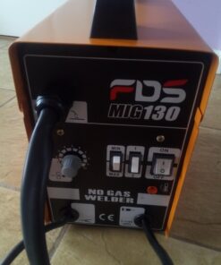 Goplus 110V MIG 130 Welder Flux Core Welding Machine, No Gas Welding Machine with Electrode Holder Face Shield (Orange) 58 715nviKRP3L