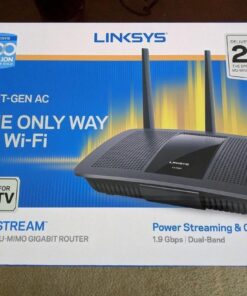 Linksys EA7500 Dual-Band Wi-Fi Router for Home (Max-Stream AC1900 MU-Mimo Fast Wireless Router) 58 715o1yEOLrL