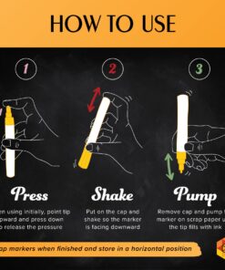 Blami Arts Liquid Chalk Markers Washable -14 Ink Pens & Extra Gold and Silver Colors - Chalkboard Labels Pack Included Non Toxic - Reversible Tips and Erasing Sponge included 14-pack multi-colors 27 715pVnGYvL 1