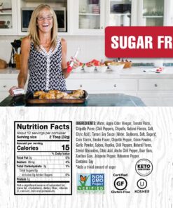 Rufus Teague - Sugar-Free BBQ Sauce Smoke 'N Chipotle - Premium Barbecue Sauce - 12.25 oz. Bottles - 2 Pack Smoke N' Chipotle 13 Ounce (Pack of 2) 10 715pwvql6HL