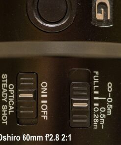 Oshiro 60mm f/2.8 2:1 LD UNC Manual Ultra-Macro Lens Compatible with Sony E-Mount a9, a7r, a7s, a7, a6600, a6500, a6400, a6300, a6000, a5100, a5000, a3500, a3000 Mirrorless Cameras (EOS-E) 64 715sdjX9WaL