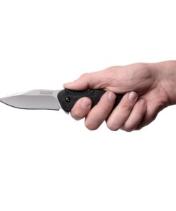 Kershaw Clash Pocketknife, 3" 8Cr13MoV Steel Drop Point Blade, Assisted One-Handed Flipper Opening, Folding Utility EDC 37 715th X9xkL