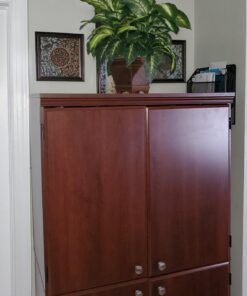 Nearly Natural Triple Golden Dieffenbachia with Wood Vase, Green, 20" x 18" x 22" 44 715tj ybz4L