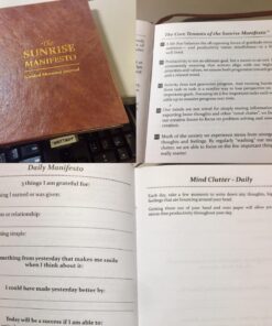 SaltWrap Sunrise Manifesto: Daily Morning Guided Journal for Gratitude, Mindfulness, Wellness, Self Care for Women & Men – 5 Minute Reflection Journal 51 715u5MxDkdL 1