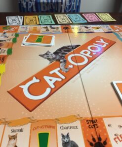 Late for the Sky CAT-opoly Board Game White, Large 36 715uLrzGE4L