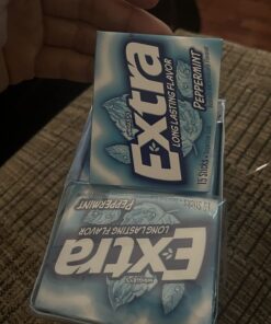 Extra Gum Peppermint Chewing Gum, 15 Pieces (Pack of 10) 33 715uPobTTWL