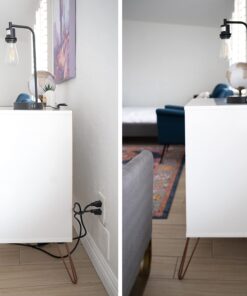 Sleek Socket - The Original & Patented Ultra-Thin Outlet Concealer with Cord Concealer Kit, 3 Outlet, 3-Foot Cord, Universal Size, UL Certified (Ideal for Kitchens, Small Spots & Behind Furniture) 3 ft Flagship 33 715upiso4GL 2