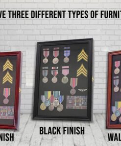 Large 19"X 14" Pin Display Case Medal Shadow Box with 98% UV Protection for Military Medals, Beach Tags, Jewelry Pins, Pin Gift, Insignia Ribbons, Pin Collectibles Black Finish 26 715uwzsWwyL