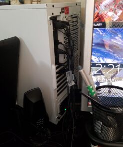 Fractal Design Meshify C - Compact Mid Tower Computer Case - Airflow/Cooling - 2X Fans Included - PSU Shroud - Modular Interior - Water-Cooling Ready - USB3.0 - Tempered Glass Side Panel - White TG 75 715uyAp6oIL