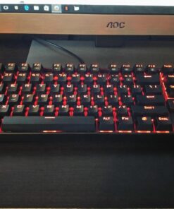 Redragon K552 Mechanical Gaming Keyboard 87 Key Rainbow LED Backlit Wired with Anti-Dust Proof Switches for Windows PC (Black Keyboard, Red Switches) 87 Key Red Switch Black 51 715v10yAKIL