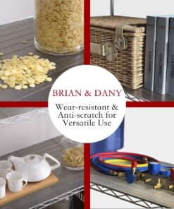 BRIAN & DANY Wire Shelf Liners Set of 5 (Industrial Strength) (14-Inch-by-36-Inch) 18 715v2GZQxAL