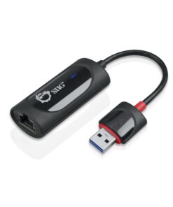 Alternative view of SIIG USB 3.0 to Gigabit Ethernet 10/100/1000 Mbps RJ45 LAN adapter for Windows and Mac systems - Black Gen 2 (JU-NE0611-S2)