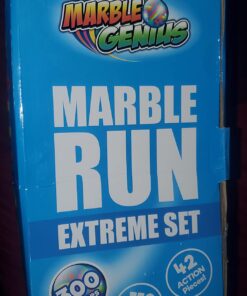 Marble Genius Marble Run (300 Complete Pieces) Maze Track or Race Games for Kids Ages 4-8, for Adults, Teens, and Toddlers, (181 Translucent Marbulous Pieces + 119 Glass-Marble Set), Extreme Set 4.) Extreme Set - 300 Complete Pieces 37 715vU7WaY1L
