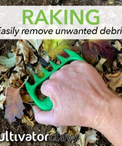 Bear Paws Cultivator Claw - Ergonomic Gardening Tools - Hand Held Garden Tool - Hand Rake - Strong Nylon Weeder - Manual Weeding, Aerating, Cultivating… green 15 715wLmo FCL