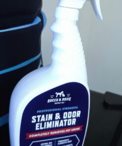 Rocco & Roxie Supply Co. Stain & Odor Eliminator for Strong Odor - Enzyme Pet Odor Eliminator for Home - Carpet Stain Remover for Cats & Dog Pee - Enzymatic Cat Urine Destroyer - Carpet Cleaner Spray 32 oz 35 715weARZNCL 3