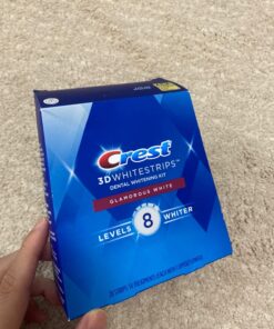 Crest 3D Whitestrips, Glamorous White, Teeth Whitening Strip Kit, 28 Strips (14 Count Pack) Flavorless 28 Count (Pack of 1) 33 715wrv8 lLL