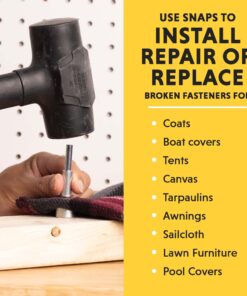 Alternative view of General Tools 1265 Snap Fastener Kit with 6 Fasteners