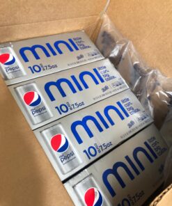 Diet Pepsi Soda, 7.5 Ounce Mini Cans, 10 Pack 18 715yhU9RL0L