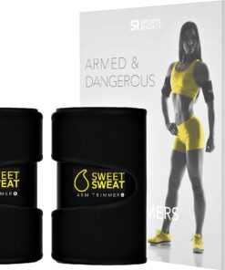 Sports Research Sweet Sweat Arm Trimmers for Men & Women | Increases Heat & Sweat Production to The Bicep Area Yellow Large 31 715zgSQsSTL