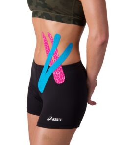 THERABAND Kinesiology Tape, Waterproof Physio Tape for Pain Relief, Muscle & Joint Support, Standard Roll with XactStretch Application Indicators, 2" X 16.4" Roll, 6 Pack, Black/ Black Pack of 6 5 716 1tGvxiL 1