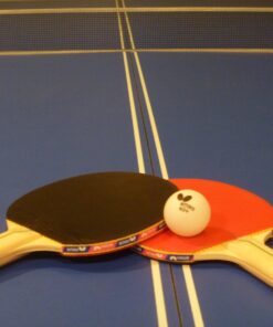 Butterfly RDJ2 2 Player Ping Pong Paddle Set – Includes 2 Ping Pong Rackets and 3 Ping Pong Balls – Ping Pong Paddle Set of 2 – Ping Pong Paddles and Balls – Table Tennis Paddle Set RDJ 2 Player Set 17 716 81YS5nL