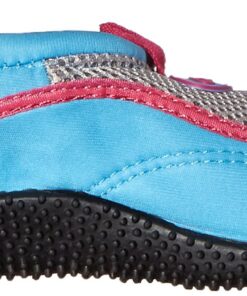 TECS Aquasock Barefoot Quick Dry Water Sports Shoe for Women Beach Walking Swim Surf Yoga Exercise 5 Blue/Pink 13 716 vubu3nL
