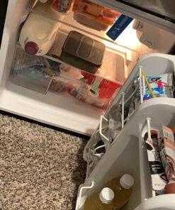 Midea WHD-113FSS1 Compact Refrigerator, 3.1 cu ft, Stainless Steel Double Door 44 716 x4j6L L