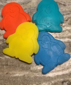 Fit & Fresh Cool Coolers Kids Lunch Box Ice Packs, Slim Ice Packs for Lunch Bags, Lunch Ice Packs Reusable-Multicolored 4 Pack (Penguin) Penguin 34 7160HmkjcUL 2