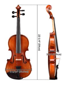 Vif Full Size 4/4 Violin Handmade Stradivari 1721 Copy German Style Fiddle Case Bow Music Hobby with Bag 4/4 & Polishing 26 7160ppPQhSL 1