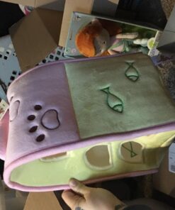 Plush Cat House with Cats - Five (5) Stuffed Animal Cats in Play Kitten House Carrying Case 21 71614wmIugL