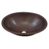 Schrodinger 17-inch Handmade Copper Bathroom Sink in Aged Copper BOU-1713BC Sink Only 8 7161KBnGzIL