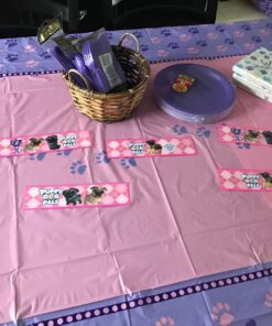 Blue Orchards Kitten Party Table Covers (Pack of 3) - 54"x108" XL - Cat Party Supplies, Kitty Birthday Party, Kitty Cat Party Decorations, Kitty Theme Birthday Party Supplies, Cat Paw Birthday Party 14 7161Os5IMBL