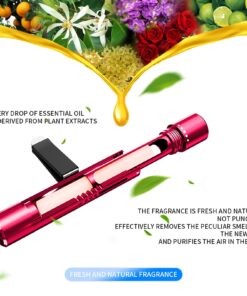 KMSCO Car Air Fresheners Scents Diffuser Vent Clips Perfume Essential Oil sticks Fro Women Men Automotive Fragrance Decoration Accessories (Red) Red 16 7162Lgwu1L