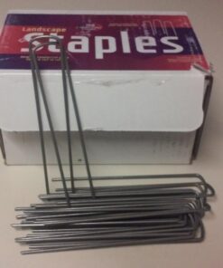 Ashman Galvanized Garden Stakes Landscape Staples and Fence Stake (150 Garden Staples - Heavy Duty & Anti Rust Galvanized) 150 6 Inch 11 Guage 35 7162PLni8L