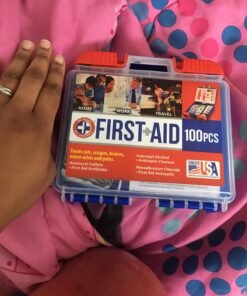 Be Smart Get Prepared 110 pc First Aid Kit: Clean, Treat, Protect Minor Cuts, Home, Office, Car, School, Business, Travel, Emergency, Outdoor, Camping & Sports, FSA/HSA (Packaging may vary) Dark Blue 1 Count (Pack of 1) 37 7162W1aJJIL 2