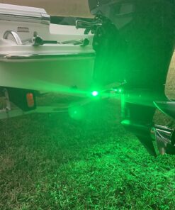 Tidal Wake IP68 Underwater 1/2in Standard Boat Drain Plug LED Light, Brilliant Underwater Lighting in Minutes! No Holes to Drill! Green 55 7162qsTJSuL