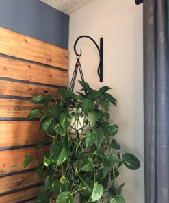 UpBlend Outdoors Plant Hangers Outdoor Hook - 10 X 13.75 Inch Heavy Duty Plant Hanger Bracket, Indoor Wrought Iron Wall Plant Holder, Flower Hooks for Hanging Baskets, Lantern, Windchime Strong, 1 Pack 30 7162ybUTM4L