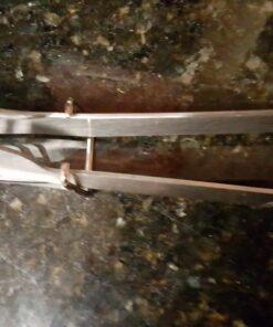 Cave Tools 17" Long Handle Stainless Steel Grill Tongs with Locking Bracket - BBQ Grill Accessories 42 716307y 7EL