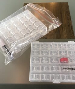 Paxcoo 50 Pcs Sewing Machine Bobbins with Case for Brother Singer Janome 24 7163MKERYtL