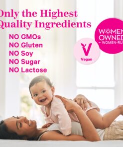 Pink Stork Postpartum Mood Support - Postnatal Hormone Balance for Women - Stress and Cognitive Support for New Moms with Ashwagandha, Chamomile, DHA, Vitamin D, & B12-60 Capsules 15 7163uElPkfL