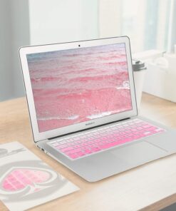 Allinside Pink Ombre Keyboard Cover Skin for MacBook Pro 13" 15" 17" (2015 or Older Version), MacBook Air 13" A1369/A1466, Older iMac Wireless Keyboard MC184LL/B 2010-2017 MacBook Air 13 & 2008-2015 Mac Pro 13/15 Ombre Pink 27 7165g rgHL 3
