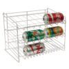 Atlantic Gravity-Fed Compact Single Canrack - Kitchen Organizer, Durable Steel Construction, Size Fits Most Pantries, PN1002 in White 36 7165xSsJCaL