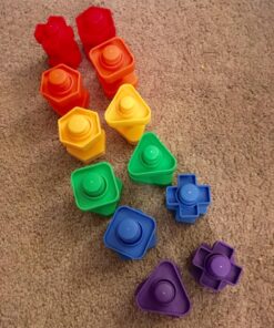 Skoolzy Toddler Tools Set for Sensory & Physical Therapy Nuts and Bolts, 24 Pc Educational Toys for Toddlers 1-3, Open Ended Building Toy for Boys, Ideal 2 Year Old Boy Gift & Stocking Stuffers Original 24 Piece 39 71677p4hT1L