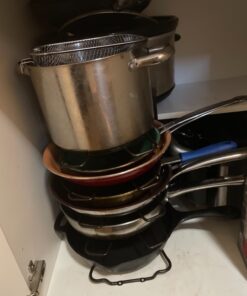 Deco Brothers Pan Organizer Rack for Kitchen Cabinet and Counter, Bronze 44 7167CXekUL