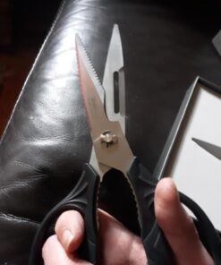 Kitchen Shears, TANSUNG Kitchen Scissors Heavy Duty Dishwasher Safe Food Scissors, Multipurpose Scissors Stainless Steel Kitchen Scissors for Chicken, Poultry, Vegetables, Meat, Fish, Herbs, BBQ Black 44 7167hIE2sL