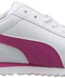 PUMA Unisex-Child Shoes 6 Big Kid White/Fuchsia Purple 13 7168SFkcAbL