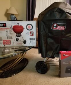 Kingkong 7149 Premium Grill Cover for Weber Charcoal Grills, 22.5-Inch (Compared to the 7149 Grill Cover) Including Grill Brush and Tongs. Charcoal Grills - 22.5'' 37 7168XbjGV0L