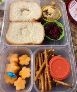 6 Pack - SimpleHouseware Color Reusable 3-Compartment Meal Prep Container Boxes (36 ounces) 6 Pack 30 7169lXSMeqL