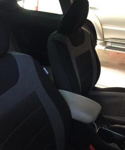 FH Group Car Seat Covers Front Set Cloth - Seat Covers for Low Back Car Seats with Removable Headrest, Universal Fit, Automotive Seat Cover, Airbag Compatible Car Seat Cover for SUV, Sedan, Van Gray 39 716AWJTG4oL